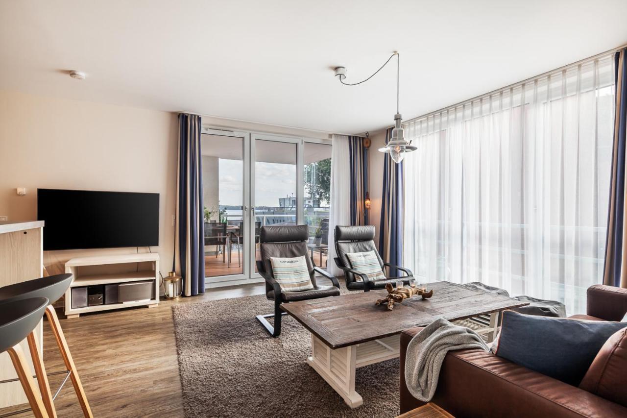 Apartmenthaus Hafenspitze Ap 5 - "Am Yachthafen 5" - Blickrichtung Offenes Meerstrandpromenade Eckernförde Exteriér fotografie