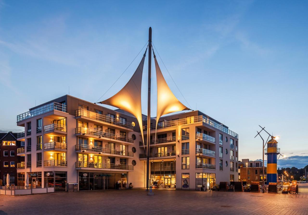 Apartmenthaus Hafenspitze Ap 5 - "Am Yachthafen 5" - Blickrichtung Offenes Meerstrandpromenade Eckernförde Exteriér fotografie